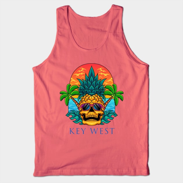 Key West Pineapple Tank Top by CreativePhil
